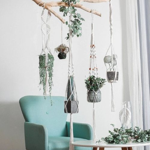 Suspension plante - Porte plante en Macramé