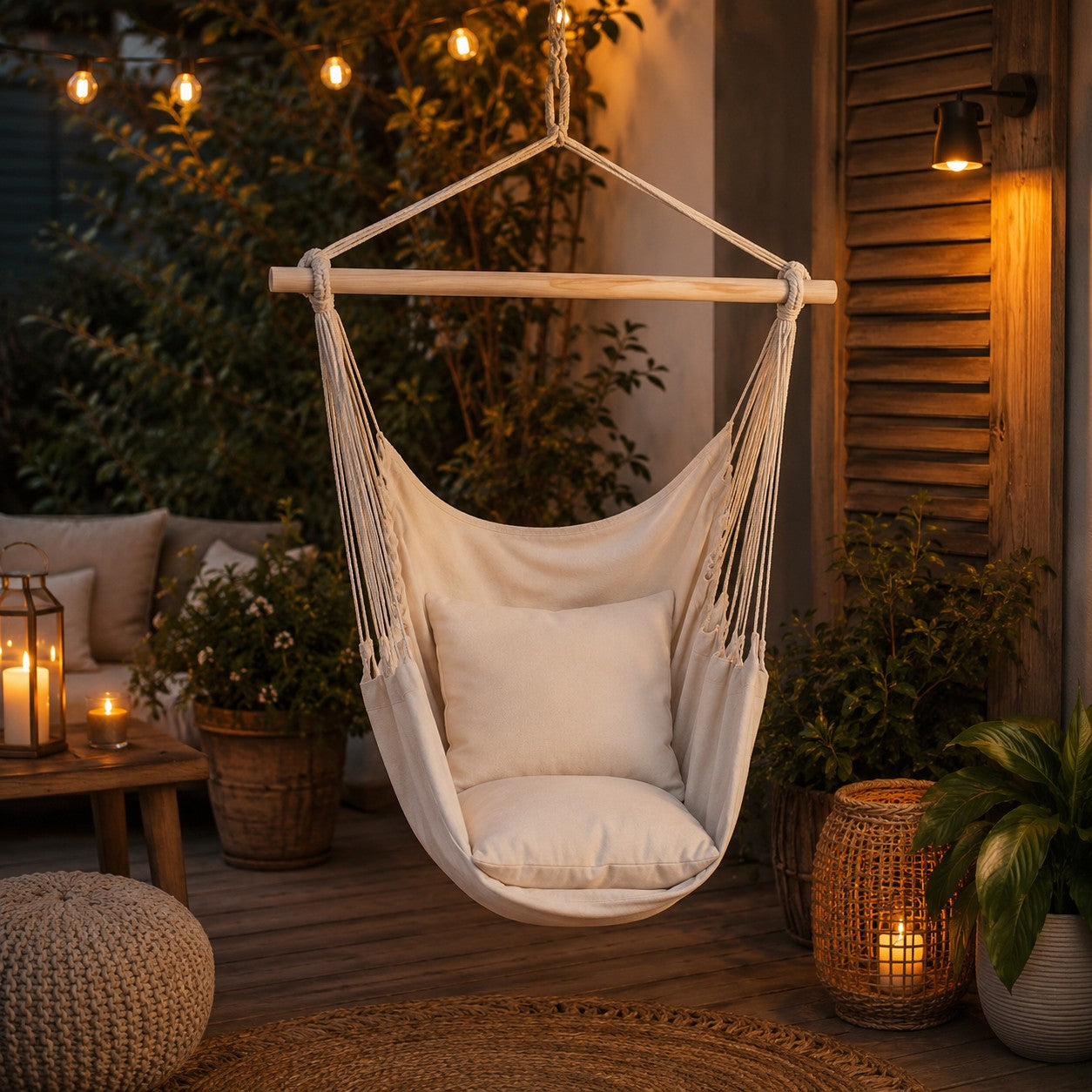 chaise-hamac-suspendu-blanche