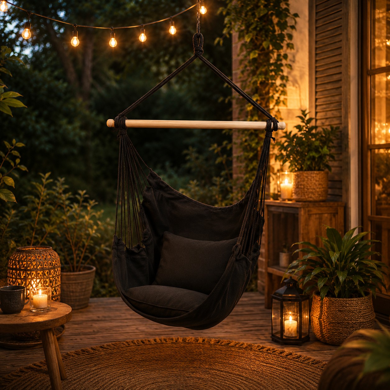 Chaise hamac suspendu | Coton Ergonomique