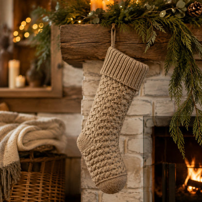 chaussette-noel-beige