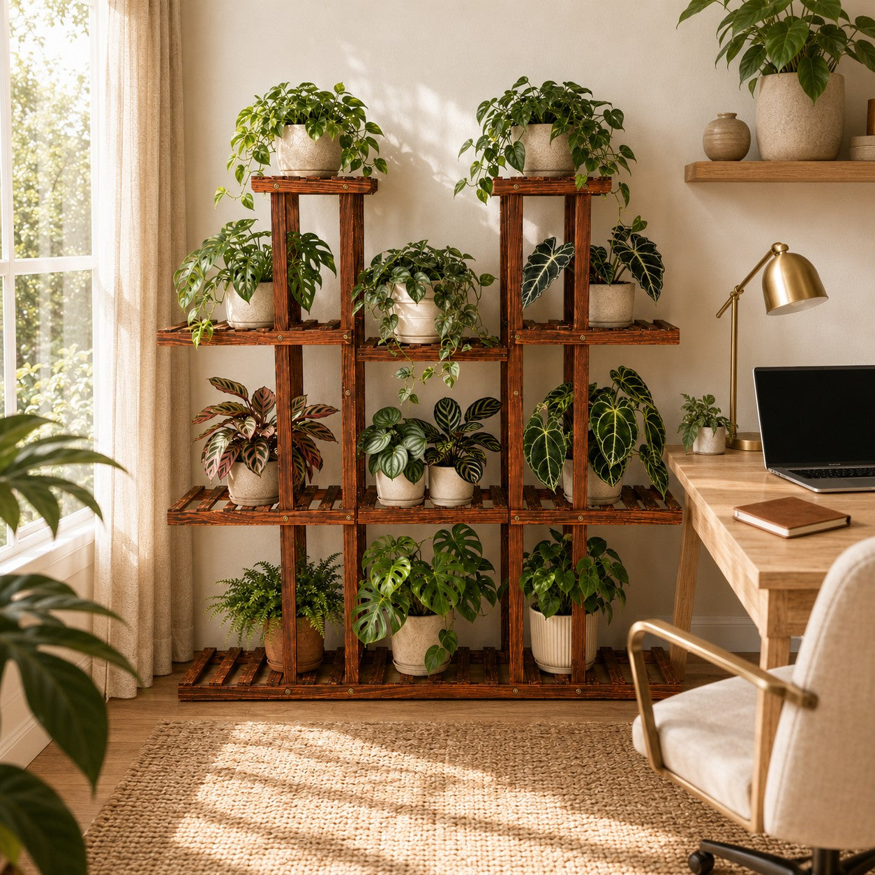 étagère-plantes-bureau