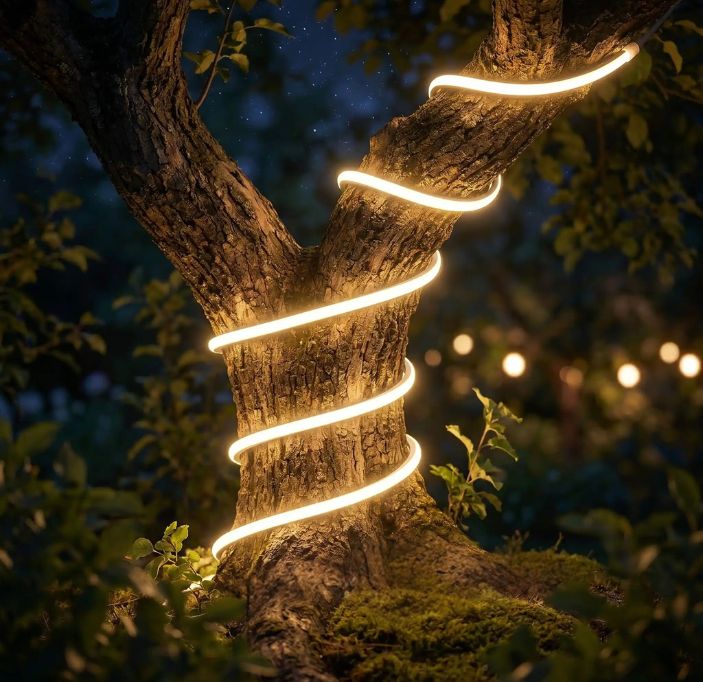 guirlande-lumineuse-extérieur-arbre