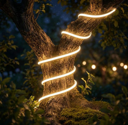 guirlande-lumineuse-extérieur-arbre