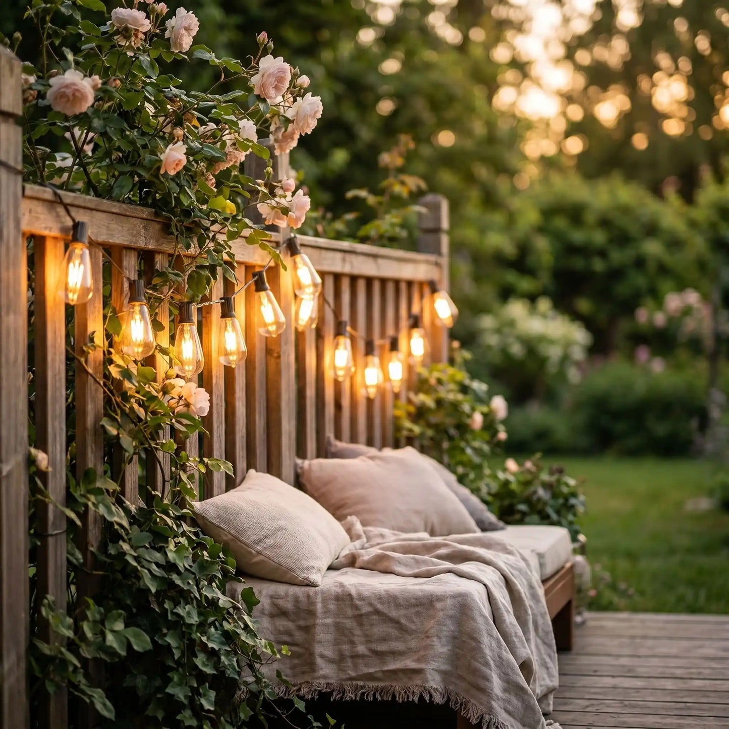 guirlande-lumineuse-extérieur-cloture