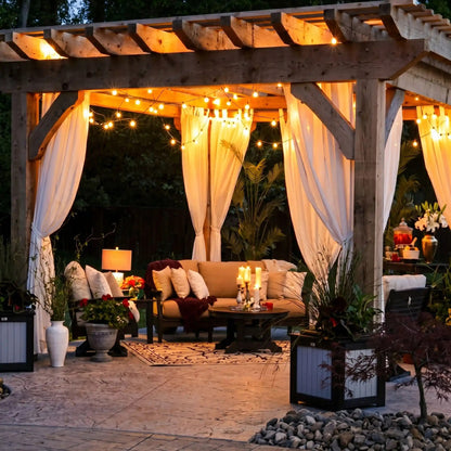 guirlande-lumineuse-extérieur-pergola