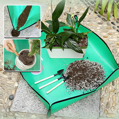 Tapis rempotage | MatGreen™ pour un rempotage facile, propre et rangé !