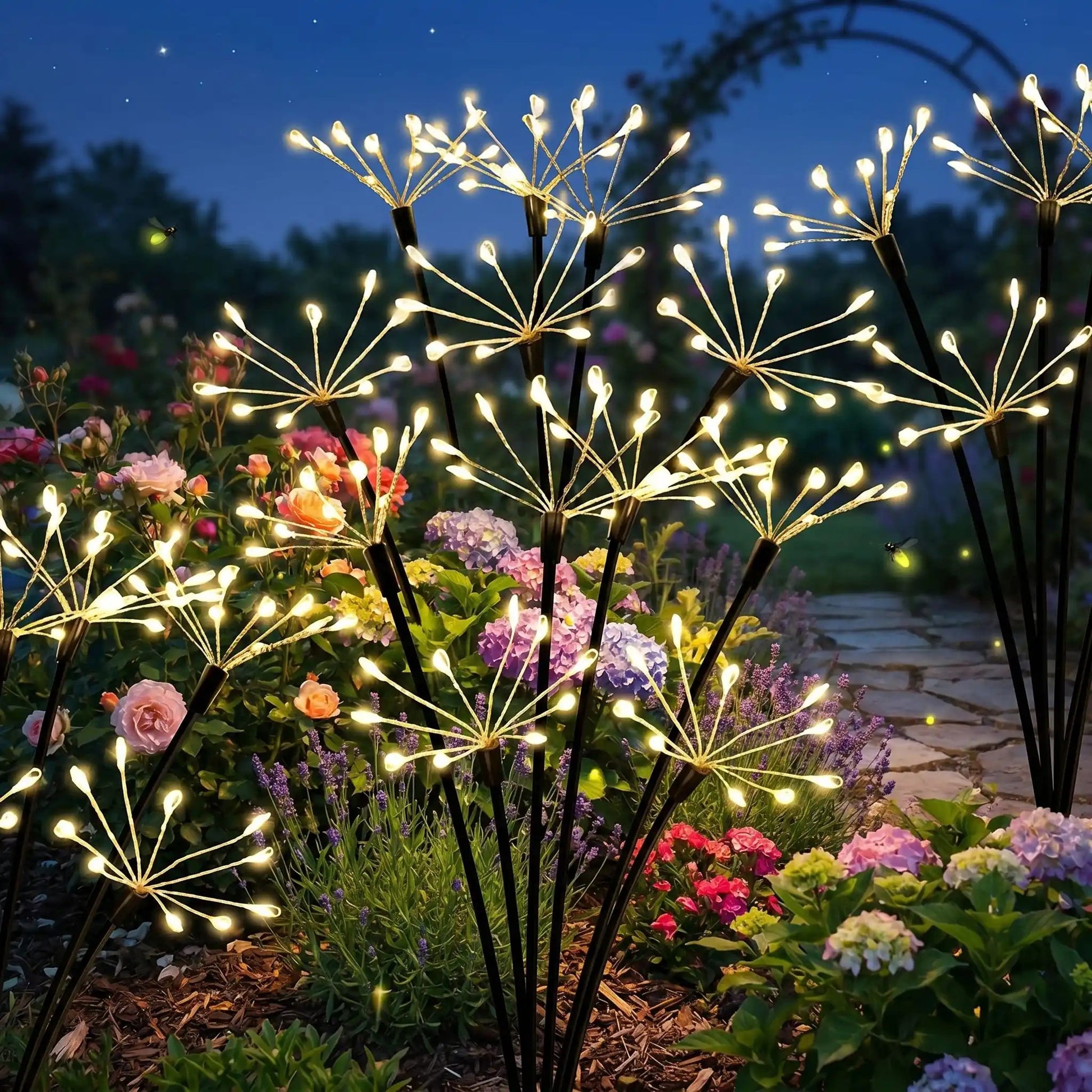 jardin-lampe-solaire-fleurs