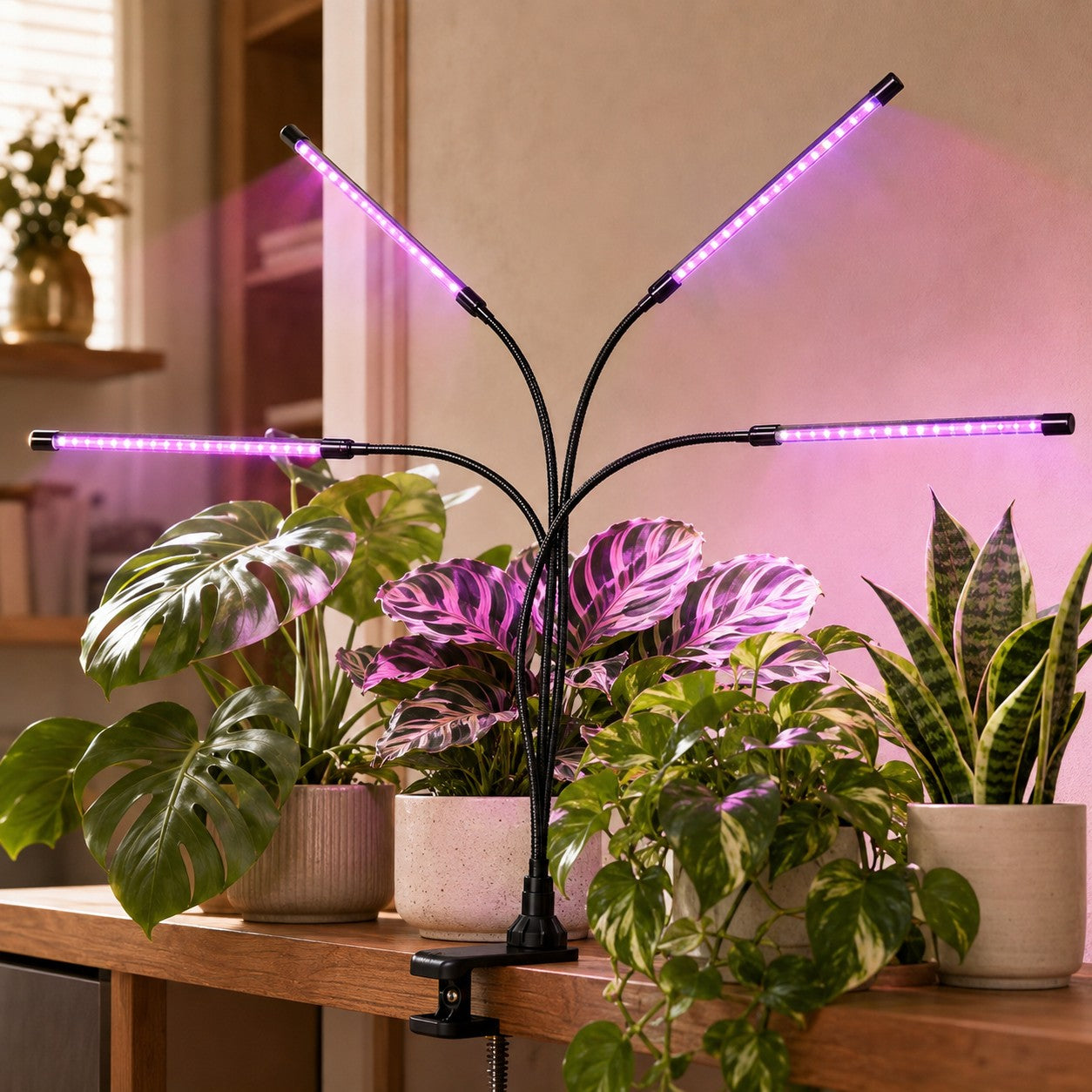 lampe-horticole-à-led-quatre-têtes