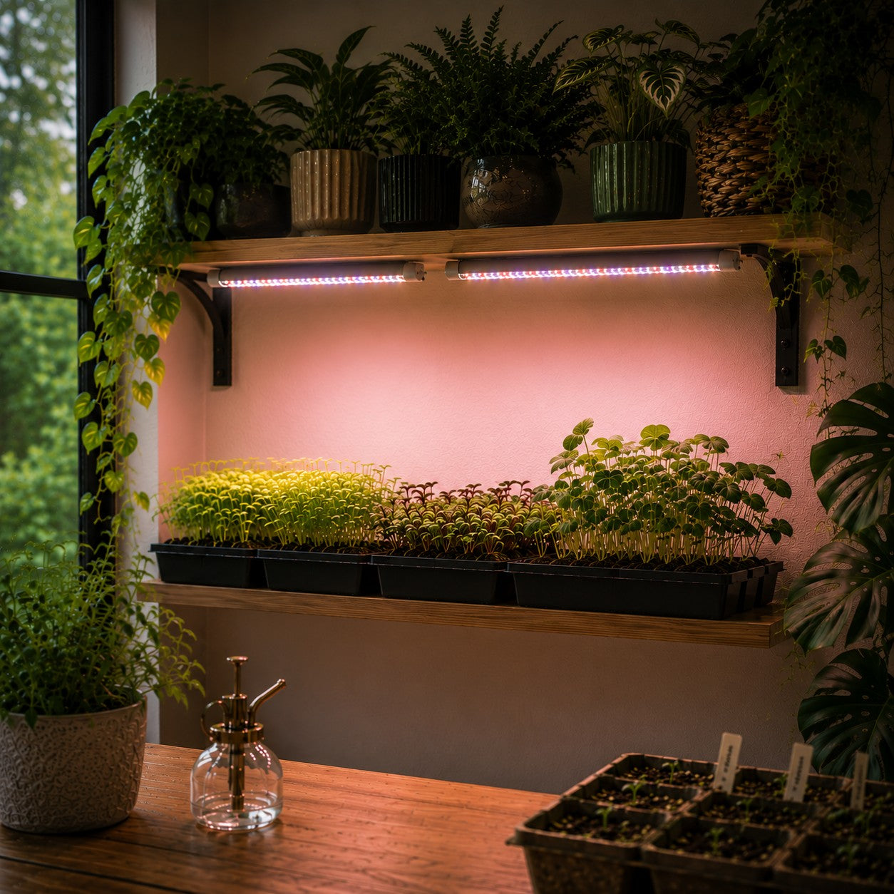 lampe-horticole-led-deux-rosés