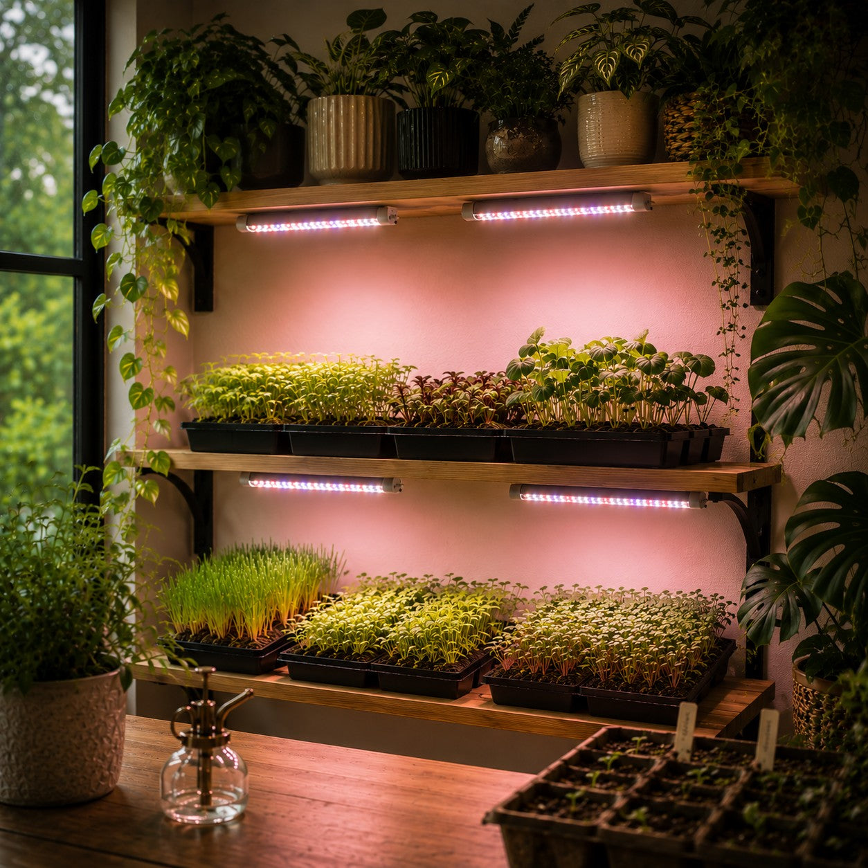 lampe-horticole-led-quatre-rosés