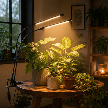 lampe-pour-les-plante-deux-têtes