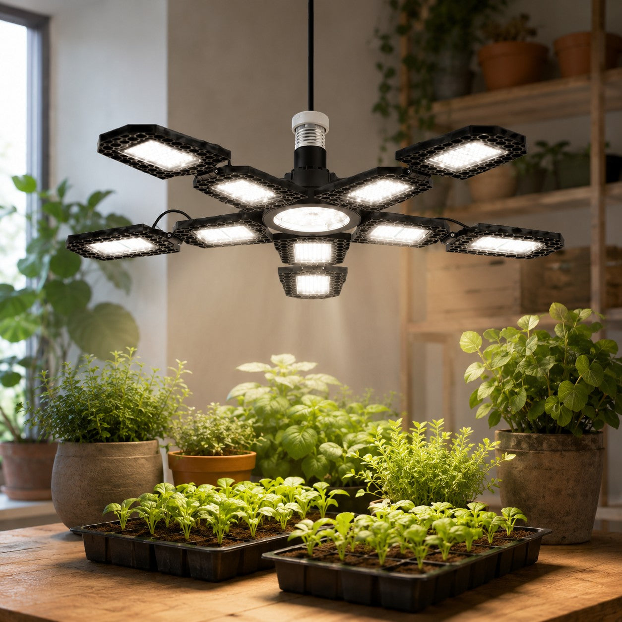 lampe-pour-plante-blanche-intérieur