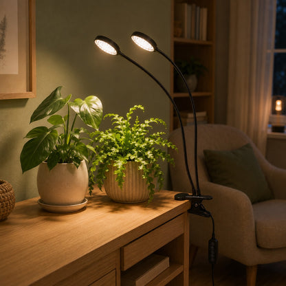 lampe-pour-plante-deux-têtes