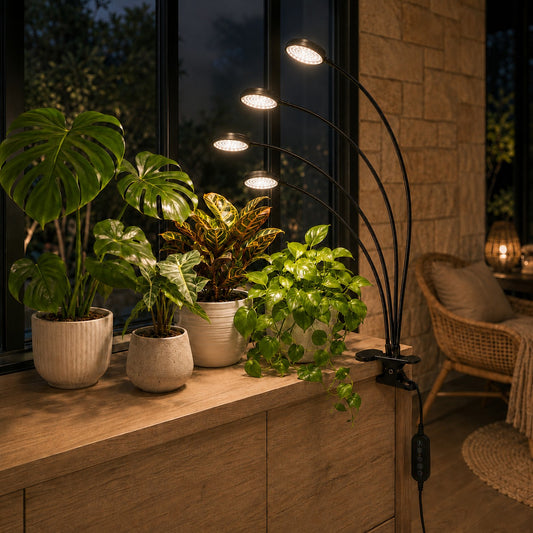 lampe-pour-plante-quatre-têtes