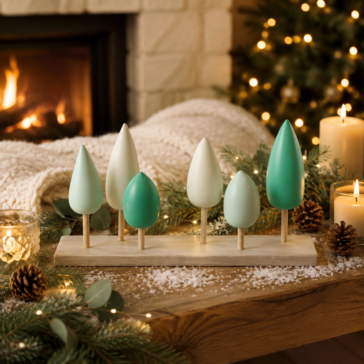 miniature-village-de-noël-forêt-bleu