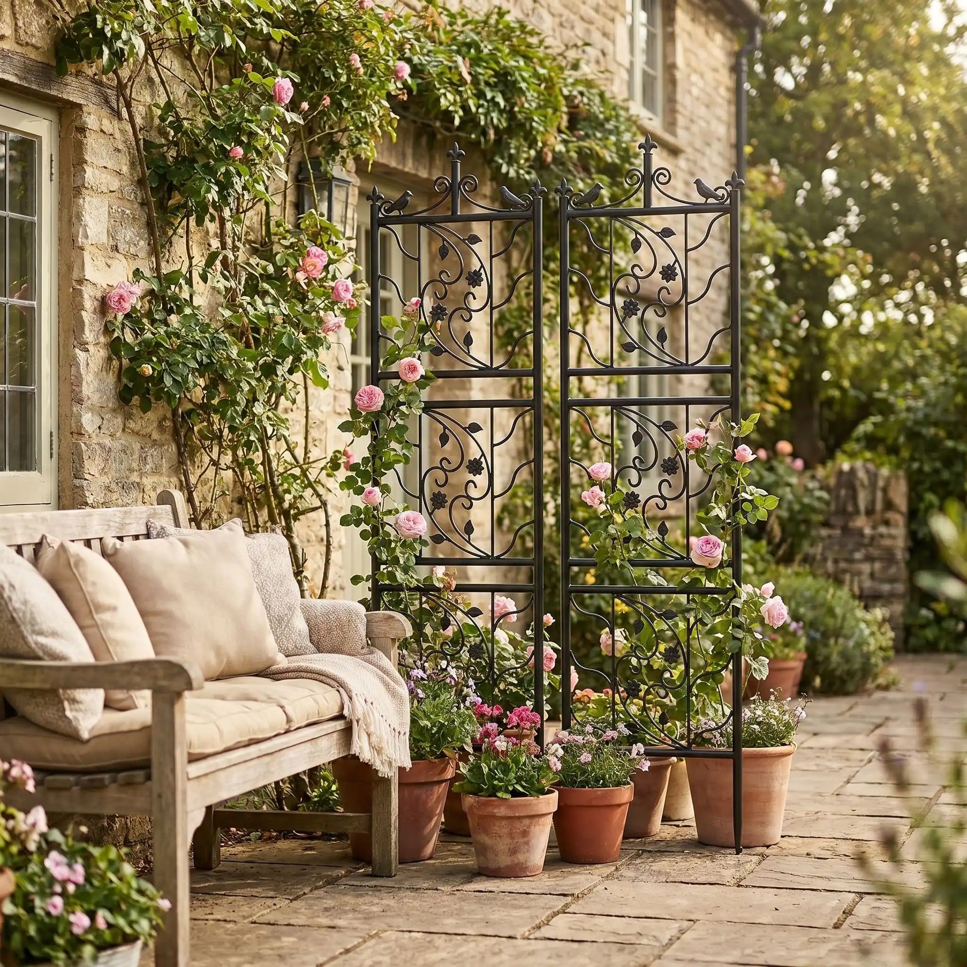 support-plante-grimpante-jardin