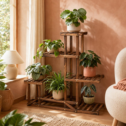 support-pour-les-plantes-bois