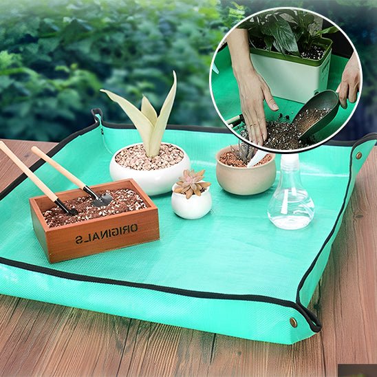 Tapis rempotage | MatGreen™ pour un rempotage facile, propre et rangé ! - Passion Horticulture