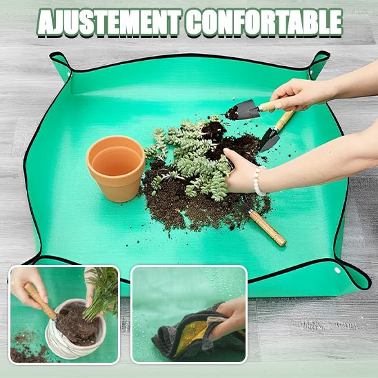 Tapis rempotage | MatGreen™ pour un rempotage facile, propre et rangé ! - Passion Horticulture