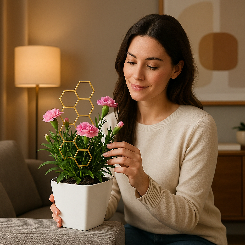 tuteur-pour-plante-grimpante-doré