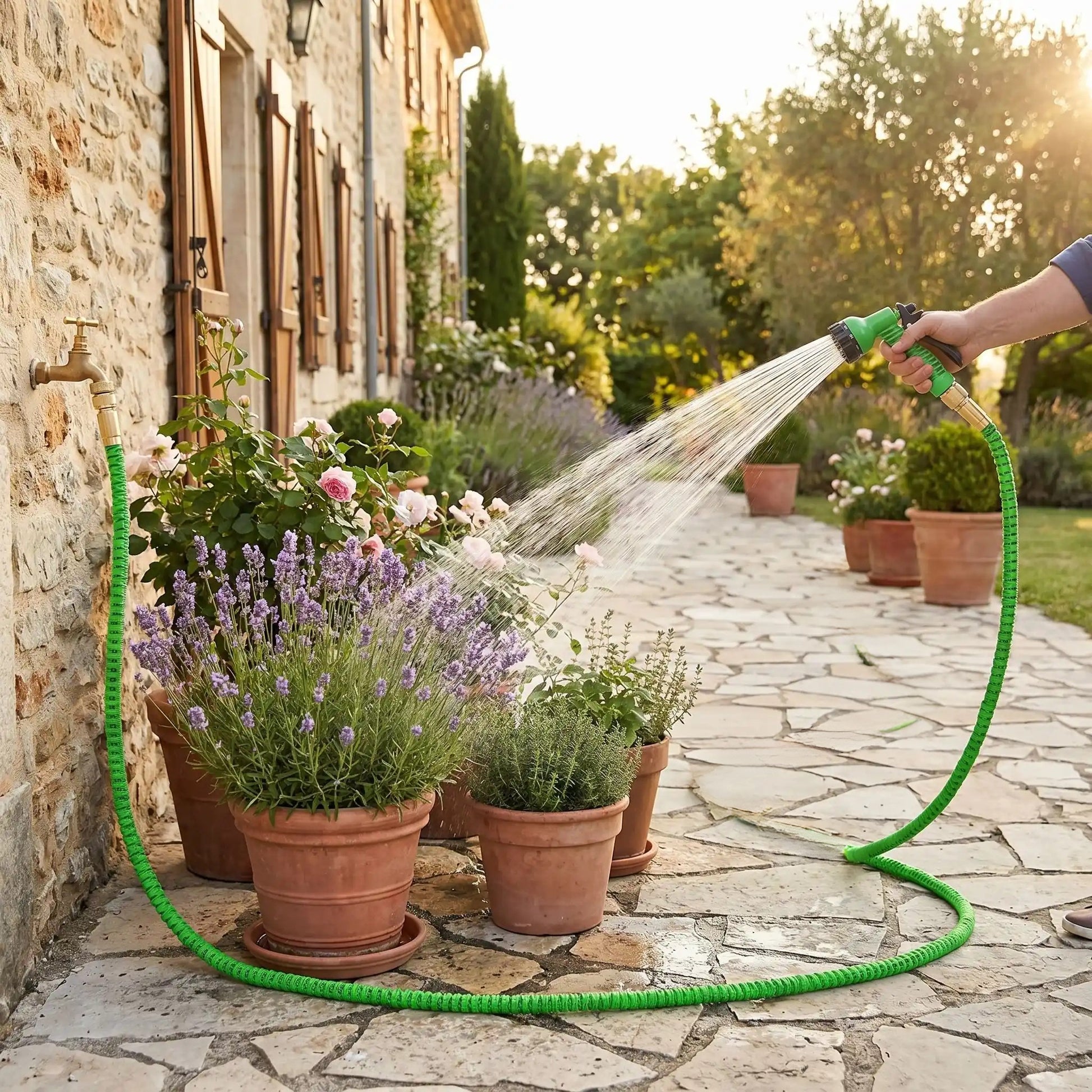 tuyau-d'arrosage-extensible-fleurs