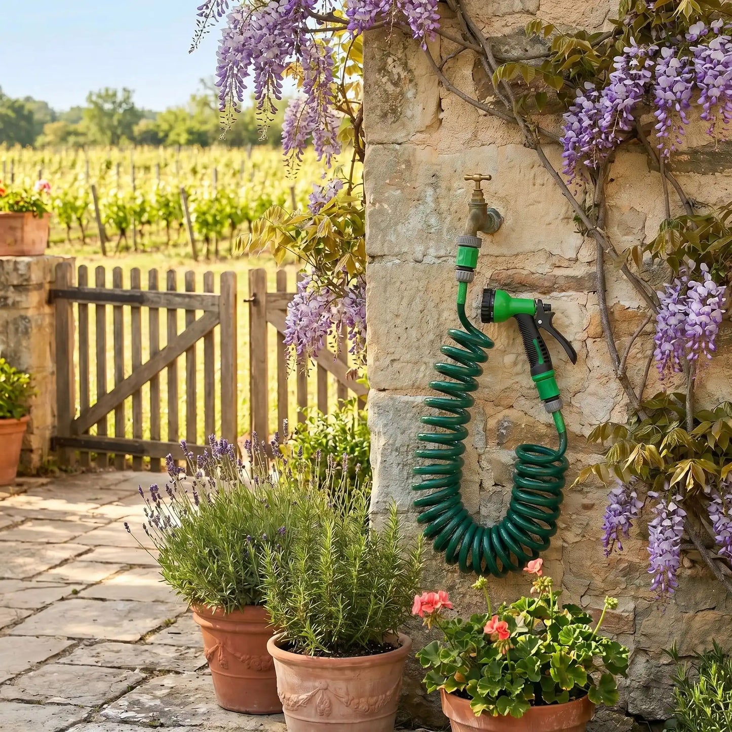 tuyau-d'arrosage-extensible-robinet