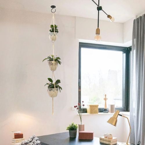 Suspension plante - Porte plante en Macramé