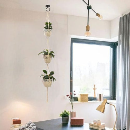 Suspension plante - Porte plante en Macramé